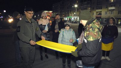 Житомир долучився до акції "Вільні творять майбутнє": студенти з 17 міст України разом співали гімн Житомир долучився до акції "Вільні творять майбутнє": студенти з 17 міст України разом співали гімн