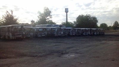 На Черкащині вночі спалили автопарк На Черкащині вночі спалили автопарк