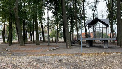 Сцена, острів піску, велопарковки та 20 камер: у Вінниці триває реконструкція парку "Хімік" Сцена, острів піску, велопарковки та 20 камер: у Вінниці триває реконструкція парку "Хімік"