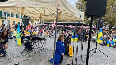 Під час заходу у Німеччині волонтери зібрали кошти для придбання авто для ЗСУ на Херсонському напрямку Під час заходу у Німеччині волонтери зібрали кошти для придбання авто для ЗСУ на Херсонському напрямку