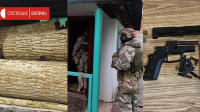 Вилучили деревину та зброю. Правоохоронці розповіли про масові обшуки на Волині
