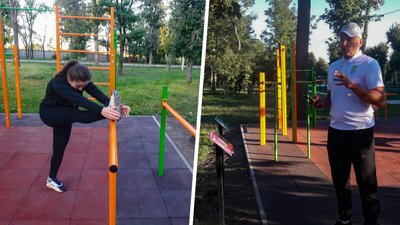 Заняття з віртуальним тренером. У Кропивницькому відкрили перший "Активний парк"