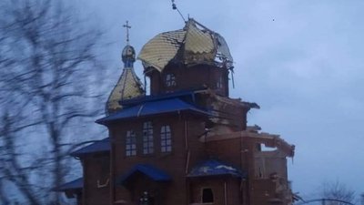 Храм, який допомагали будувати волиняни у Волновасі, спалили