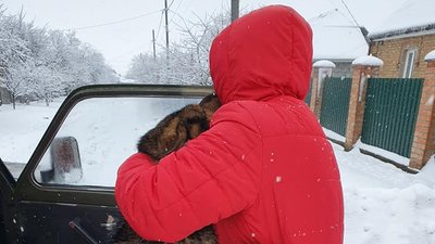 Кропивничанин врятував собаку з крижаної води Кропивничанин врятував собаку з крижаної води