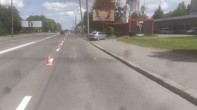 Аварія у Тернополі на бульварі Данила Галицького Аварія у Тернополі на бульварі Данила Галицького