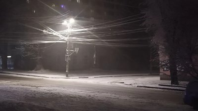 Сніг випав у Хмельницькому, 31 грудня 2025 року