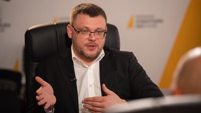 Директор НАБУ Семен Кривонос під час інтервʼю Суспільному, Київ, 25 лютого 2026 року