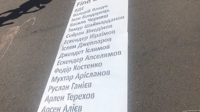 У Києві під посольством Росії нагадали про зниклих безвісти на Донбасі і в Криму У Києві під посольством Росії нагадали про зниклих безвісти на Донбасі і в Криму