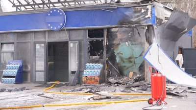 Російські війська атакували один з районів Запоріжжя: сталося загоряння АЗС