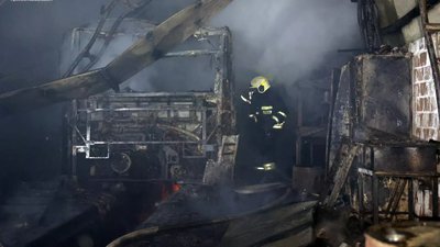 У Дніпрі сталася пожежа в магазині господарчих товарів неподалік вокзалу
