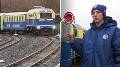 У Рівному запустили "зимовий сезон" дитячої залізниці