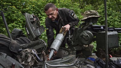 Український військовий на передовій в Запорізькій області, 18 квітня 2024