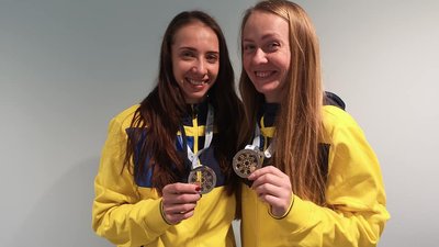 Український синхронний дует оформив "срібло" Кубка світу зі стрибків на батуті