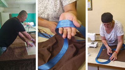 У Кропивницькому роблять ноші для поранених українських військових У Кропивницькому роблять ноші для поранених українських військових