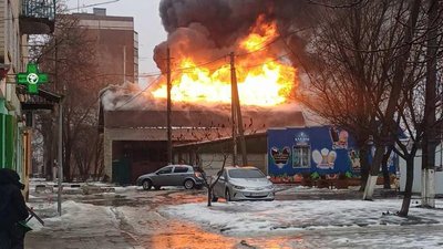 Пожежа через вибух генератора в магазині-кафе у Краснопавлівці Лозівської громади