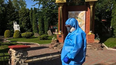 Тернопільські рятувальники продезінфікували свої приміщення в управлінні ДСНС Тернопільські рятувальники продезінфікували свої приміщення в управлінні ДСНС