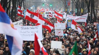 У Відні влаштували 44-тисячний протест проти обов’язкової вакцинації