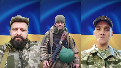 Полеглі військові з Буковини Юрій Чолпан, Дмитро Ільчук та Юрій Коваль