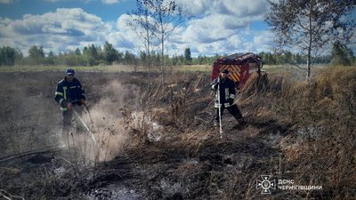 Загорілися 14 гектарів торфу у Чернігівському районі