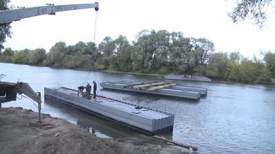 Ремонт понтонного мосту через Десну під Новгородом-Сіверським закінчать у жовтні