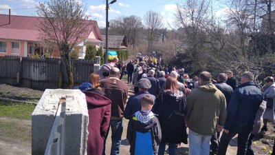 На Тернопільщині зустріли тіло загиблого бійця Михайла Польового На Тернопільщині зустріли тіло загиблого бійця Михайла Польового