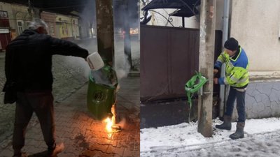У Мукачеві невідомі зруйнували 9 урн для сміття за тиждень