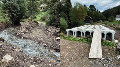 Через підняття води в селі на Закарпатті без сполучення залишилось близько 30 будинків