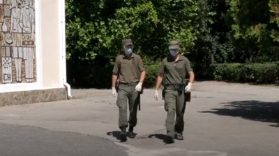Херсонську обласну інфекційну лікарню взяли під охорону нацгвардійці