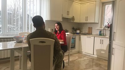 Андреас і Наталія на кухні Андреас і Наталія на кухні
