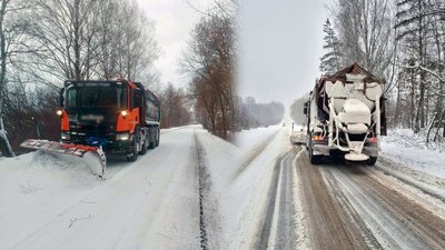 Чистять сніг на Чернігівщині: розчищають від снігу міжнародні траси, ситуація на дорогах