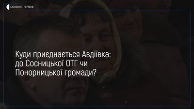 Сосницький район стане однією ОТГ, чи Понорницька громада розшириться: куди приєднається Авдіївка
