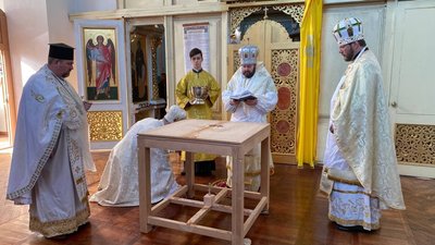 На честь Петра Калнишевського: храм Одеської військової академії пройшов церемонію переосвячення На честь Петра Калнишевського: храм Одеської військової академії пройшов церемонію переосвячення