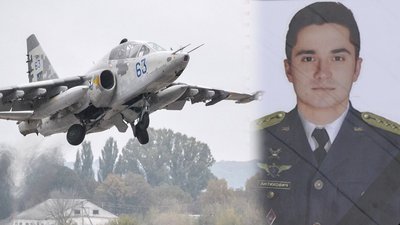 У перші дні повномасштабного вторгнення направив літак у російську колону: на Чернігівщині попрощались з пілотом СУ-25