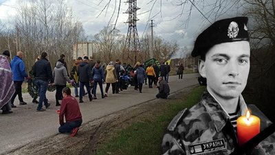 У Семенівці в останню путь провели загиблого на Сході воїна Андрія Бельдягу