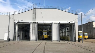 У Львові відкрили оновлене трамвайне депо