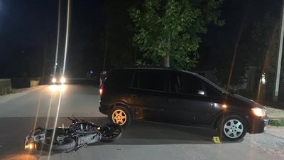 Аварія між автомобілем «Opel Zafira» та мотоциклом «Lifan»