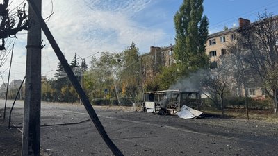 місце російського удару по автобусах Краматорську 8 жовтня 2026 року