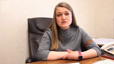 У Василівці окупанти призначили "в.о. мера" місцеву колаборантку. Вона звернулась до мешканців