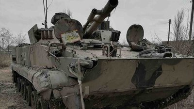 Поблизу Гуляйполя бійці територіальної оборони витягли з води російську БМП