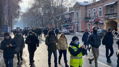 В Одесі перекрили рух через підвищення цін на газ та електроенергію В Одесі перекрили рух через підвищення цін на газ та електроенергію