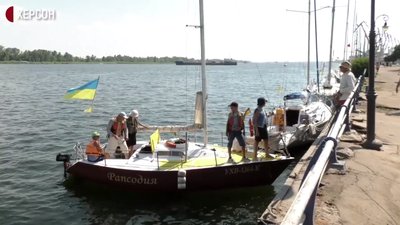 До Херсона з Дніпра прибула регата "Козацький шлях-2020" До Херсона з Дніпра прибула регата "Козацький шлях-2020"