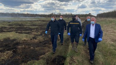 На Рівненщині під Білоруссю кілька днів горять торф'яники