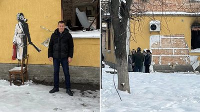 У Гостомелі вкрали графіті Бенксі