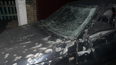 Авто, обстріл, війна, Нікополь