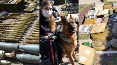 На території колишнього табору на Донеччині знайшли схованку зі зброєю та боєприпасами