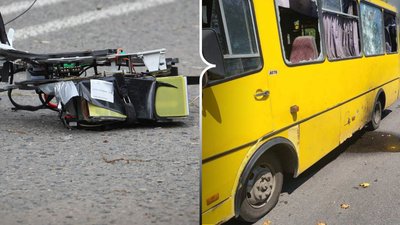 Херсон, дрон, обстріл, маршрутка