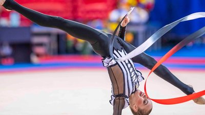 Таїсія Онофрічук на етапі Кубка світу з художньої гімнастики