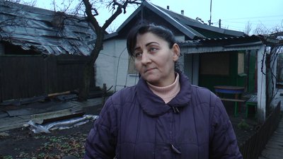 Пошкоджений будинок жителька Родинського наслідки російських обстрілів Донецька область Пошкоджений будинок жителька Родинського наслідки російських обстрілів Донецька область