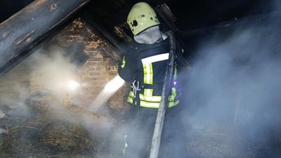Ліквідація наслідків пожежі у селі Волиця на Горохівщині