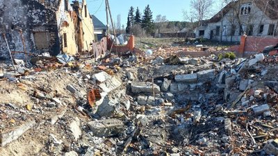 Місце, яке розміновували тернопільські піротехніки Місце, яке розміновували тернопільські піротехніки